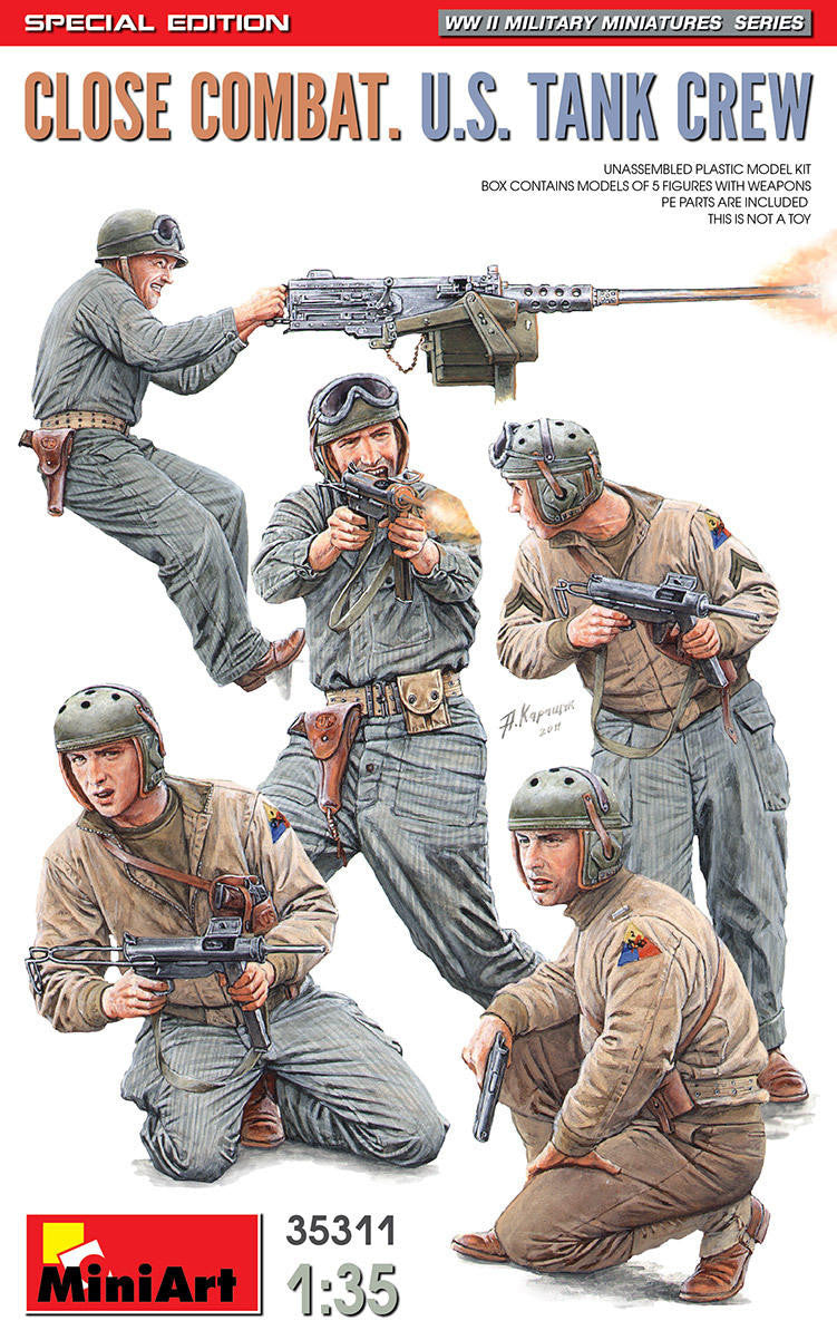MiniArt 1/35 Close Combat US Tank Crew Set Special Edition 35311